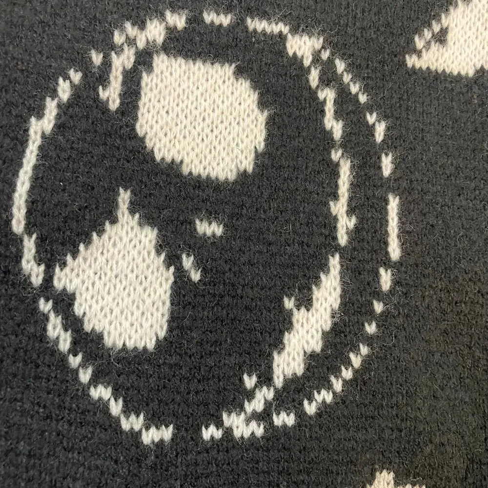 Nightmare Before Christmas Cardigan Womens M Jack Skellington Halloween Sweater